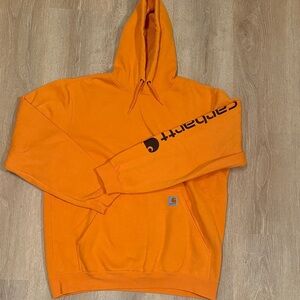Carhartt Men's Orange Hoodie